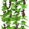 Meiliy 8FT Artificial Greenery Chain Grapes - Fake Vines Leaves Foliage for Home Room Garden Wedding Decor