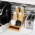 Mind Reader Cup and Condiment Station, Countertop Organizer, Coffee Bar, Rayon from Bamboo, Brown