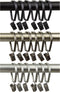 Rod Desyne Satin Nickel Curtain Pivot Rings for 1-Inch Rod, Set of 10