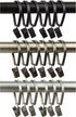 Rod Desyne Satin Nickel Curtain Pivot Rings for 1-Inch Rod, Set of 10