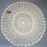 KEPSWET 36 inch Round Sunflower Beige Handmade Crochet Lace Tablecloth Doily