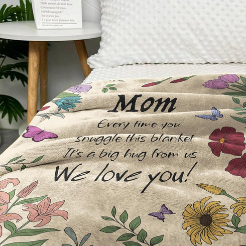 VZITSQS 50"x60" Mothers Day Blankets for Mom,Mom Gifts,Gifts for Mom,Moms Gift for Women from Daughter Son,Birthday