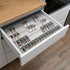 Mulush Acrylic Spice Rack Tray - Spice Drawer Organizer for Kitchen Cabinets Storage and Organization (Jars Not