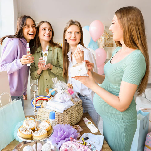 Sinload 80-Piece Scratch-Off Pregnancy Test Game for Baby Showers (Pink)