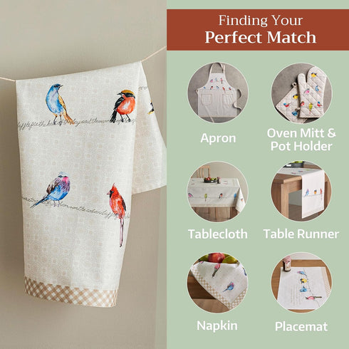 Maison d' Hermine Kitchen Towels Set of 2, 100% Cotton, 27.50" x 20" Reusable Cloth for Kitchen