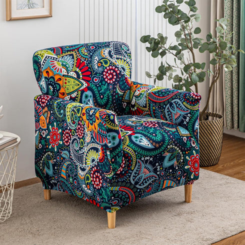 Decor,Boho-5 NILUOH Chair Covers Armchair Stretch Chair Slipcovers with Arms Bohemia Accent Chair Covers for Living