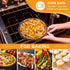 P&P CHEF 10 Inch Stainless Steel Pizza Pan, 2 Pieces Pizza Baking Pans, Round Pizza Plates, Oven & Dishwasher Safe,