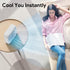 shinic 10" Tabletop Box Fan, 2 Speeds Quiet Fan with Strong Airflow, Portable for Bedroom, Kitchen, Office