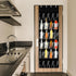 24 Pockets Hanging Shoe Organizer, Large Clear Pockets Over the Door for Closet Storage (Black)