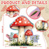 43.3 37.4 Inch Teling x Large Mushroom Photo Prop Party Decoration Forest Mushroom Cutout Backdrop Decor Woodland Fairy