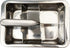 RSVP International Endurance Cocktail Collection, Retro Ice Cube Tray, Stainless Steel, Dishwasher Safe, 7.25x5x2.5"