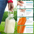 4 Pack 1/2 2 64 Oz 8 2 Gal Glass Milk Bottle with Airtight Lid & Pour Spouts - Heavy Duty Glass Milk Jug, Water