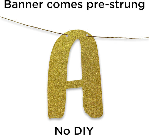 Miss to Mrs Classy & Sassy Gold Glitter Bachelorette Banner - Party Decorations, Favors and Supplies