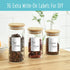 432 396 36 Removable Spice Labels, Pre-Printed Herb Seed Seasoning Sauce Oil Vinegar Stickers, Blank Ones, Waterproof