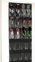 Simple Houseware 24 Pockets Over The Door Hanging Shoe Organizer, Black (64'' x 19'')
