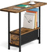 AOODA Living Room Side Table with Drawer, 2 Tier Slim End Tables