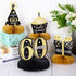 8 Piece 60th Birthday Decoration, Centerpieces and Table Toppers for Sixty Years Party Favors
