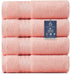 COZYART Pink Hand Towels for Bathroom 4 Pcs, 13x30 100% Cotton Guest