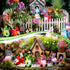 40 1.18 Inch Wesiti Pcs Spring Decoration Butterfly Mini Resin Gnomes Spring Miniature Figurine Statues Tiny Gnomes