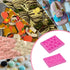 SIENON 33 Cavity Silicone Molds for Rose Flowers and Leaves, Fondant Candy, Cupcake Toppers, Wedding Cake Decoration