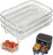BYKITCHEN Air Fryer Rack for Ninja Dual Air Fryer, 3pcs Stackable Stainless Steel Dehydrator Racks, Accessories