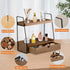 2-Tier Countertop Counter Bathroom Organizer with Drawer, Wood Organizer for Bathroom Decor, Sink Shelf for Vanity