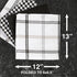 T-FAL Premium Waffle Dish Cloths, 100% Cotton, 12"x13", 4-Pack, Neutral