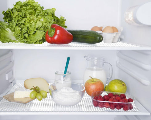 Non Adhesive Shelf Liners for Kitchen Cabinets, 11 Inch Wide X 20 Ft Waterproof Non Slip Liner