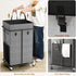 ZATOCL 40 Gal Large Laundry Hamper with Lid, Rolling Laundry Basket with Wheels, Oxford Fabric Dirty Clothes Hampers