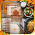 Mindsoft 36 Pcs Thanksgiving Reusable Paper Towels Rolls Washable Bulk Thanksgiving Pumpkin Turkey Kitchen Towels