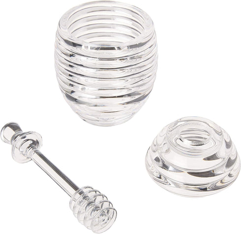 3.5 3.5 5.75 inches, Fox Run Jar and Dipper Honey, x x Clear