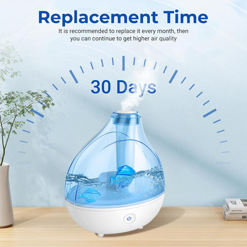 Funmit 12 Pack Humidifier Cleaner Fish, Compatible with Humidifiers and Fish Tanks, Blue Cleaning Fish