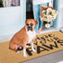 Wipe Your Paws Welcome Outdoor Indoor Door Mat, Nonslip Coir Doormat for Dog Lovers New Home Gift