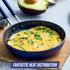 Blue Diamond Mini Egg Frying Pan Skillet, Diamond Infused Healthy Ceramic Nonstick, PFAS and PFOA-Free, Dishwasher
