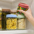 16oz 2 SHOWIN Overnight Oats Containers with Lids, Glass Jars with Lids pcs, Light Blue, Wide Mouth Mason jars