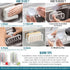5.1" 2.3" TAILI Sponge Holder for Kitchen Sink with Strong Suction Cup, Rustproof Aluminum Sink Caddy for Sponges