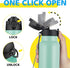 han's bottle 24 Oz, Sports Water Bottle - Straw Lid, Leak Proof, Vacuum Insulated Stainless Steel, Double Walled