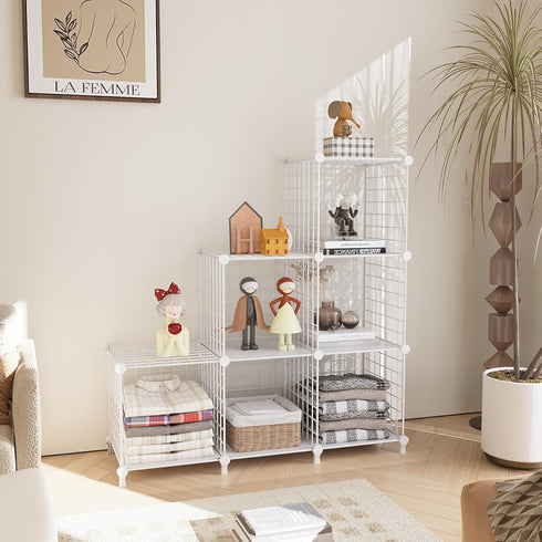 Closet 6 Closet AWTATOS Wire Cube Storage Organizer, Organizers and Storage, Metal Cube Storage Shelves Bookshelf