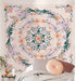 Simpkeely Mandala Floral Medallion Tapestry, Sketched Clara Flower Plant Boho Wall Hanging, Bohemian Hippie Tapestries for Bedroom Living Room Dorm Home Décor 59.1 x 80 Inches (Pink)