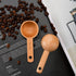 Tebery 8 Pack Wood Measuring Scoops for Canister, 1 Tablespoon Beech Coffee Scoop for Coffee Beans, Ground Coffee,