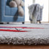 2'3" 4', (CRK137F) SAFAVIEH Carousel Kids Collection Accent Rug - x Light Grey & Red, Non-Shedding & Easy Care, Ideal