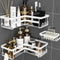 StorageRight Corner Shower Caddy, 3 Pack Adhesive Bathroom Accessories with Soap Holder,