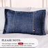 Elegant Life Home 100% Cotton Washed Pillow Case, Soft Denim Standard Pillow Sham, 20'' x 26'', Dark Blue