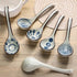 Ceramic Soup Spoons Set of 6, Long Handle Japanese Ramen Spoon for Dumpling, Noodles, Miso, Chinese Wonton