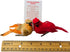 Westmon Works Cardinal Decor Set with Clip, Male and Female Love Bird Cardinals with Story Card