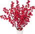 4 Pack 17 Inch Lvydec Artificial Red Berry Stems - Christmas Holly Berry Branches for Holiday Home Decor and Crafts