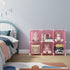 6-Cube Hammer, Closet, (11.8x11.8x11.8 inch), HOMIDEC Storage Shelf, Storage Bookcase Bookshelf with Metal Storage