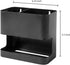 MyGift Black Metal Wall Mount Hair Tools Holder with 2 Slots, Salon Hair Styling Accessories Organizer Rack for Blow