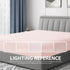 Cathay Home Luxury Wrinkle and Fade Resistant Fitted Sheet - Double Brushed Ultra Soft Microfiber, Blush, Twin