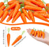 30Pcs 0.55 Inch CHGCRAFT Mini Easter Decor Carrots Realistic Fake Fruit Lifelike Carrots Simulation for Floral